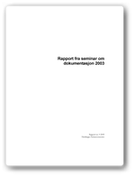 Rapport - Seminar om dokumentasjon